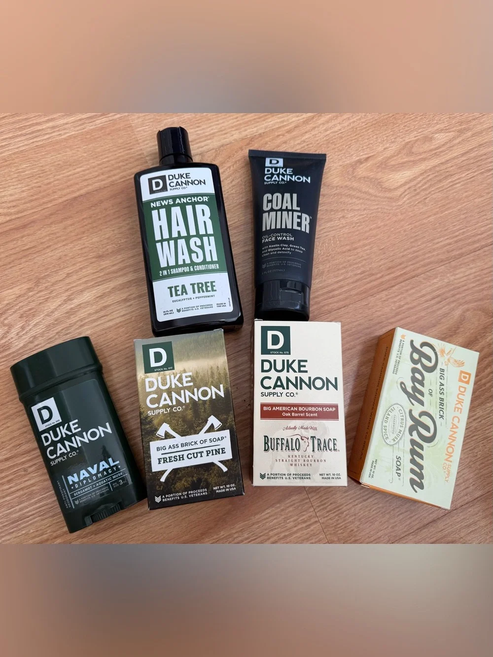 Duke Cannon (6pcs Bundle) Deodorant - 3x Soap - Face Wash - Hair soap *NEW*